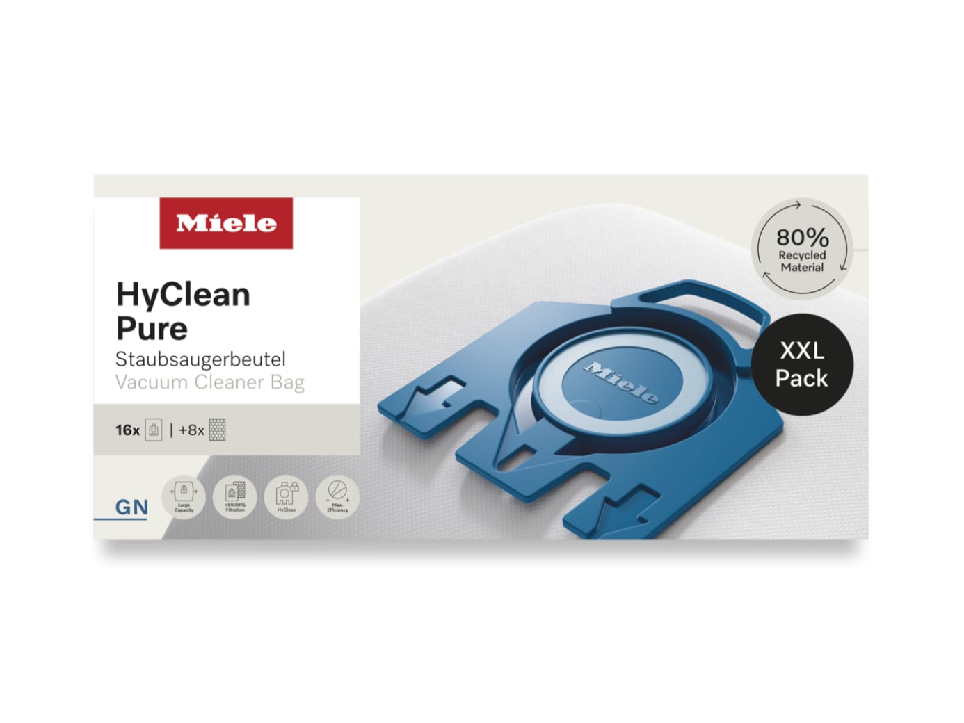 XXL-Pack GN HyClean Pure - 16'lı Toz Torbası Seti - görsel 1